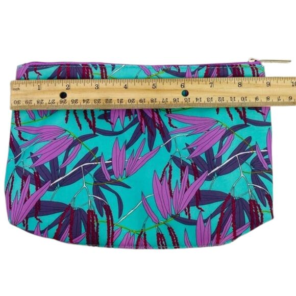 Clinique Cosmetic Make-up Toiletries Travel Pouch Case Zip Bag Retro Floral 3 pc - Picture 5 of 16